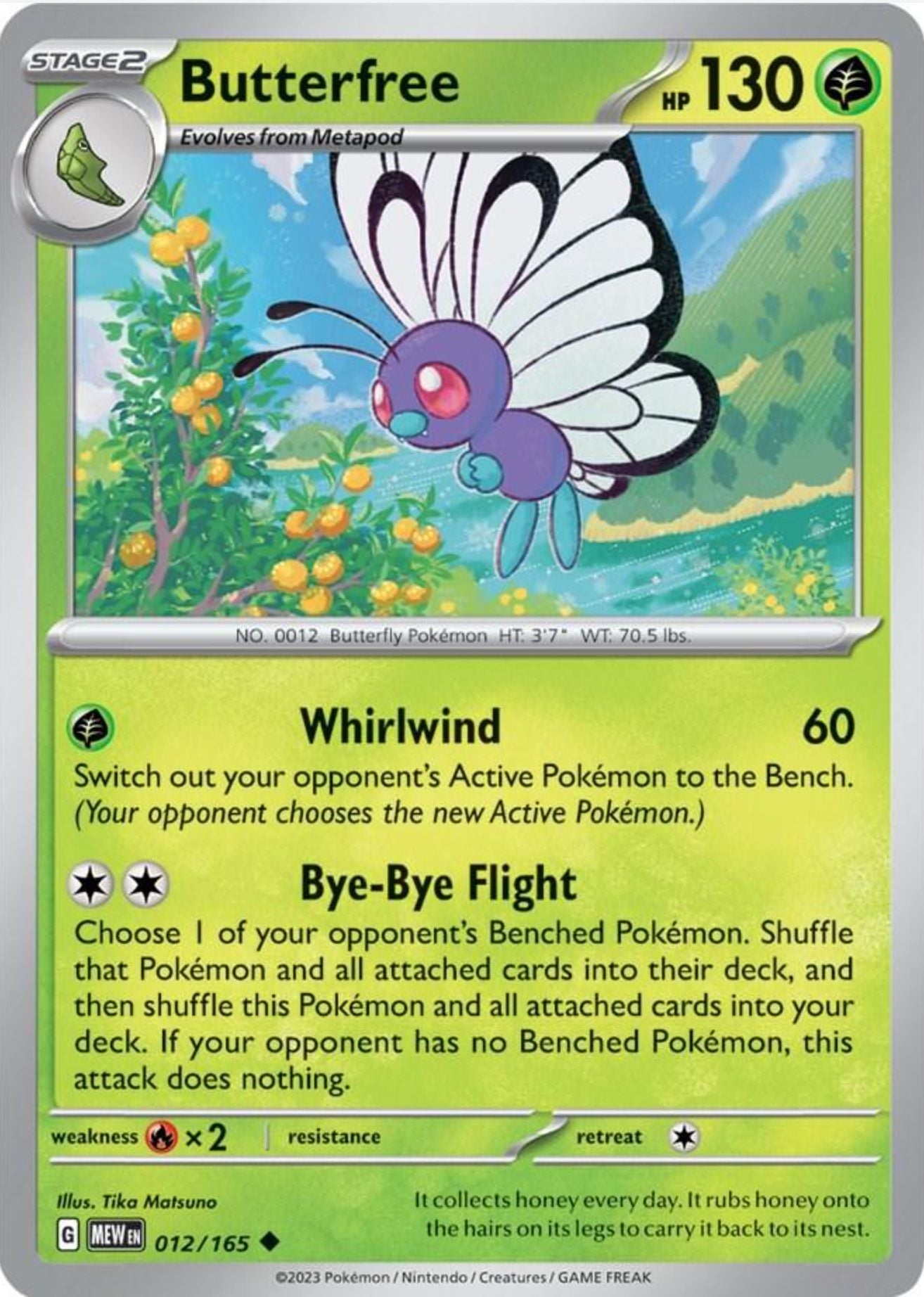 SINGLE POKÉMON CARDS - SCARLET & VIOLET 151 COMMON CARDS TRADING CARDS The Vapory Butterfree Common