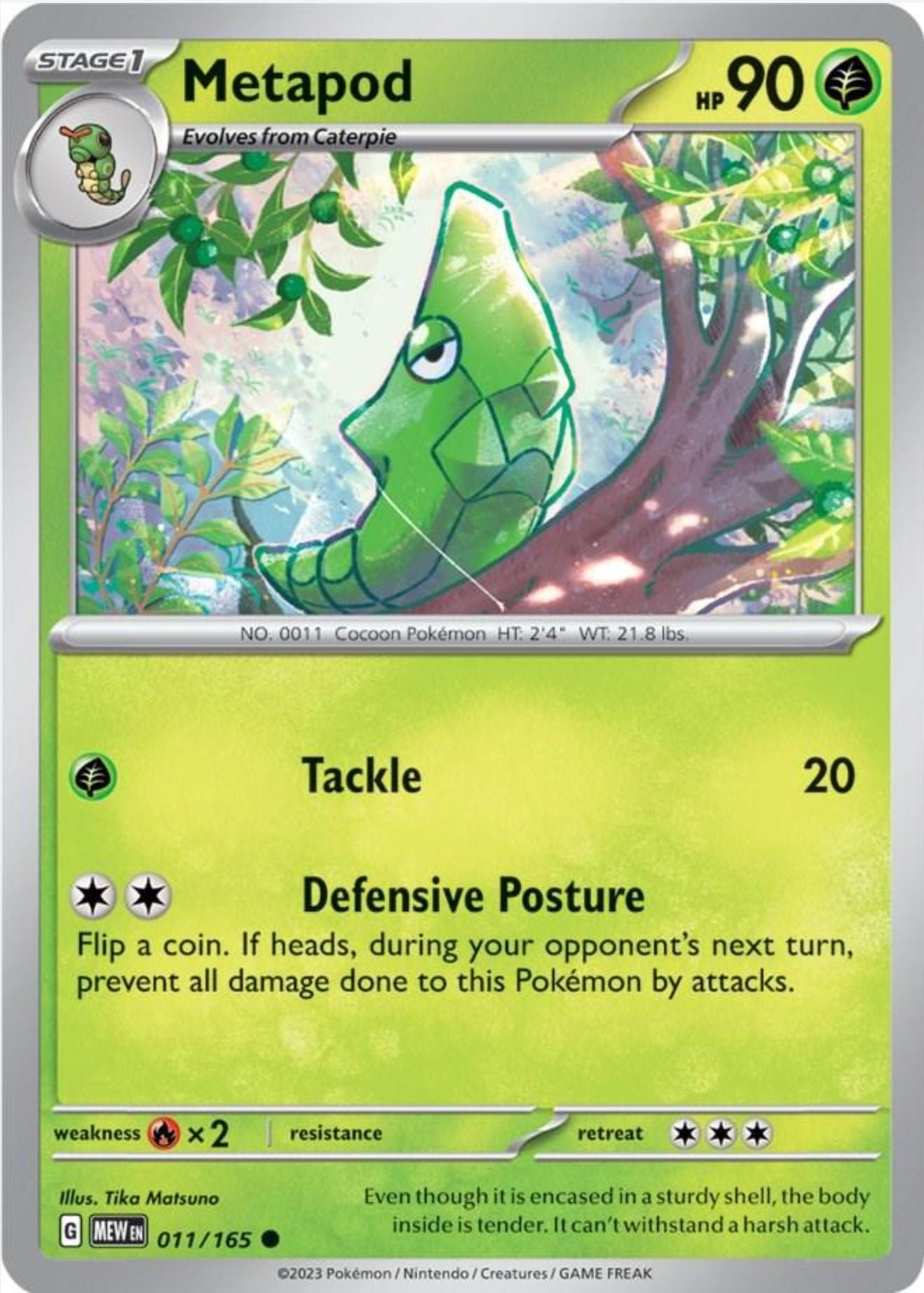 SINGLE POKÉMON CARDS - SCARLET & VIOLET 151 COMMON CARDS TRADING CARDS The Vapory Metapod Common