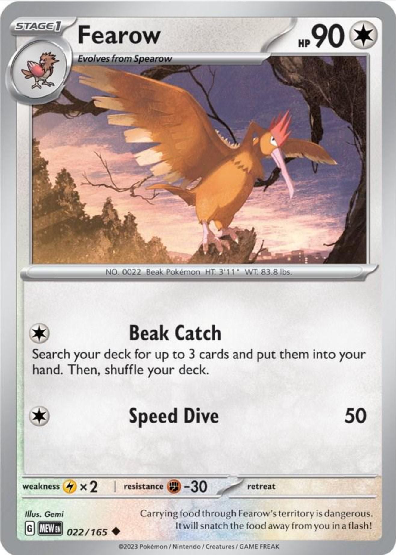 SINGLE POKÉMON CARDS - SCARLET & VIOLET 151 COMMON CARDS TRADING CARDS The Vapory Fearow Common