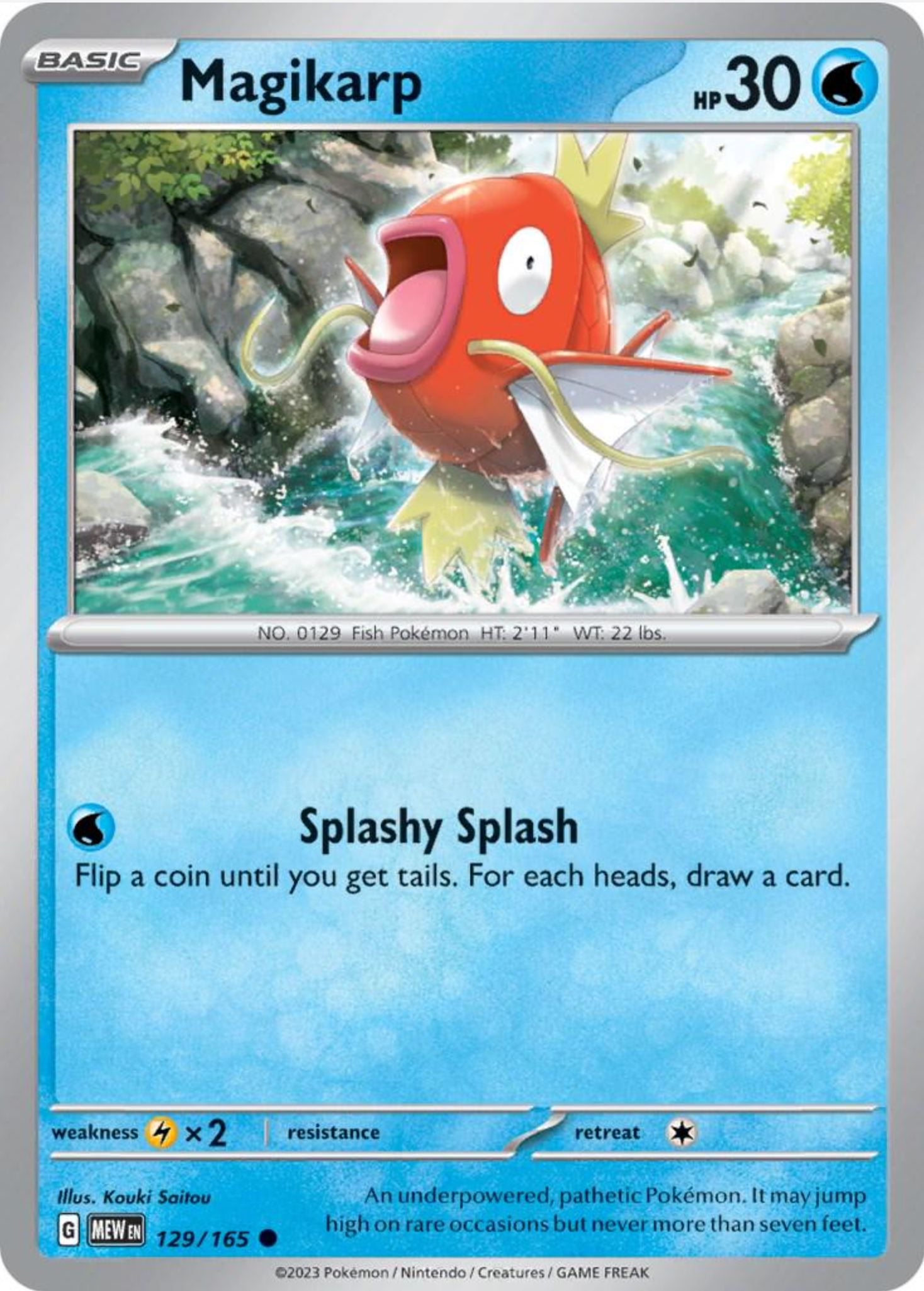 SINGLE POKÉMON CARDS - SCARLET & VIOLET 151 COMMON CARDS TRADING CARDS The Vapory Magikarp Common