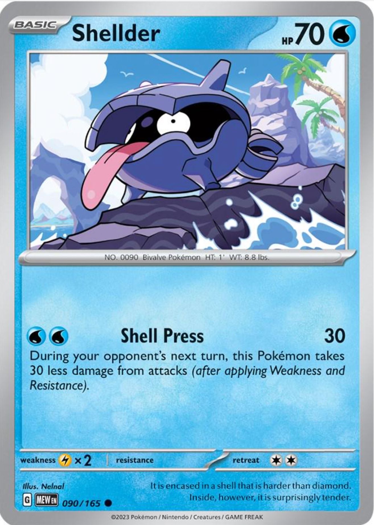 SINGLE POKÉMON CARDS - SCARLET & VIOLET 151 COMMON CARDS TRADING CARDS The Vapory Shellder Common