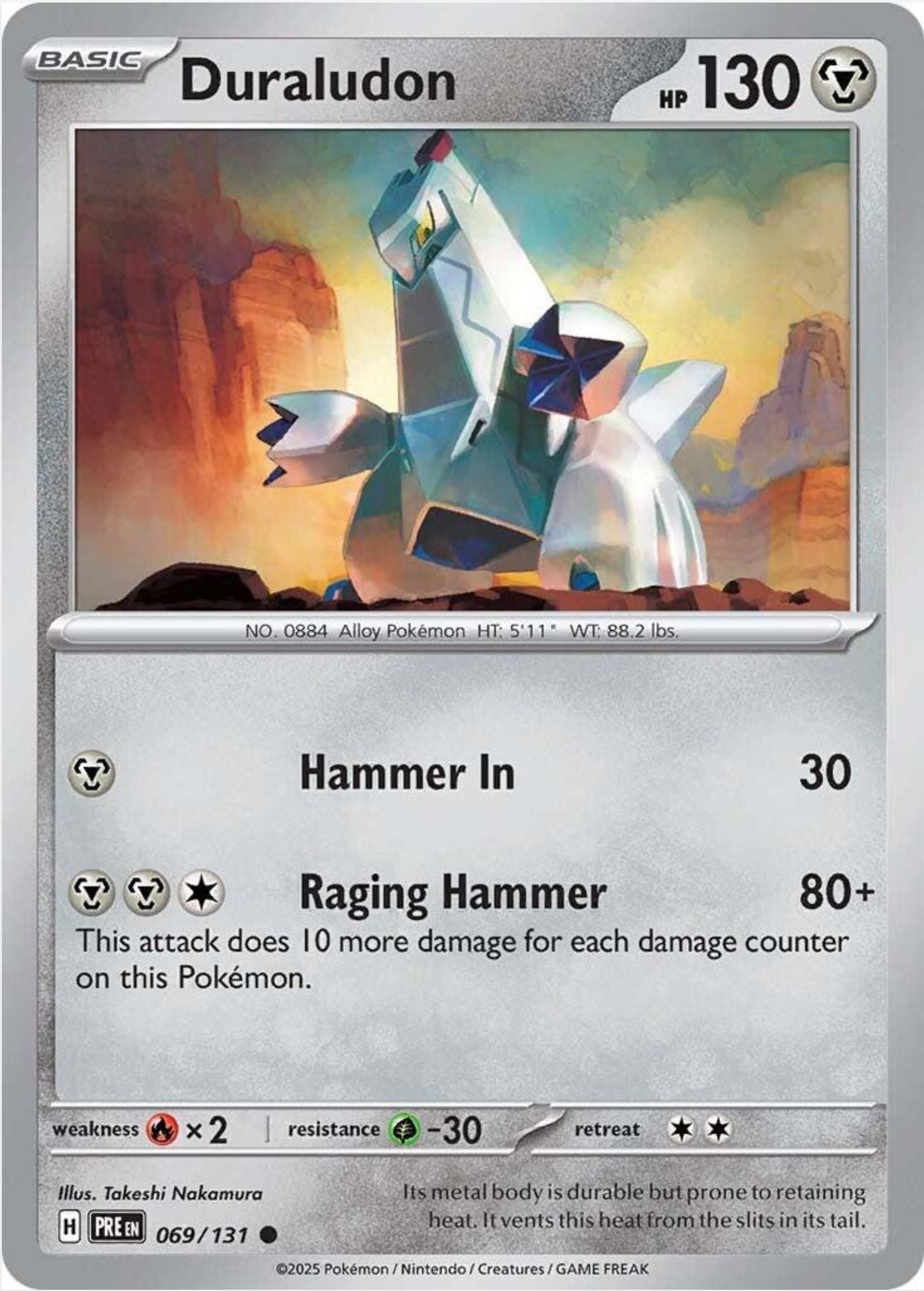 SINGLE POKÉMON CARDS - PRISMATIC EVOLUTIONS COMMON CARDS TRADING CARDS The Vapory Duraludon Common