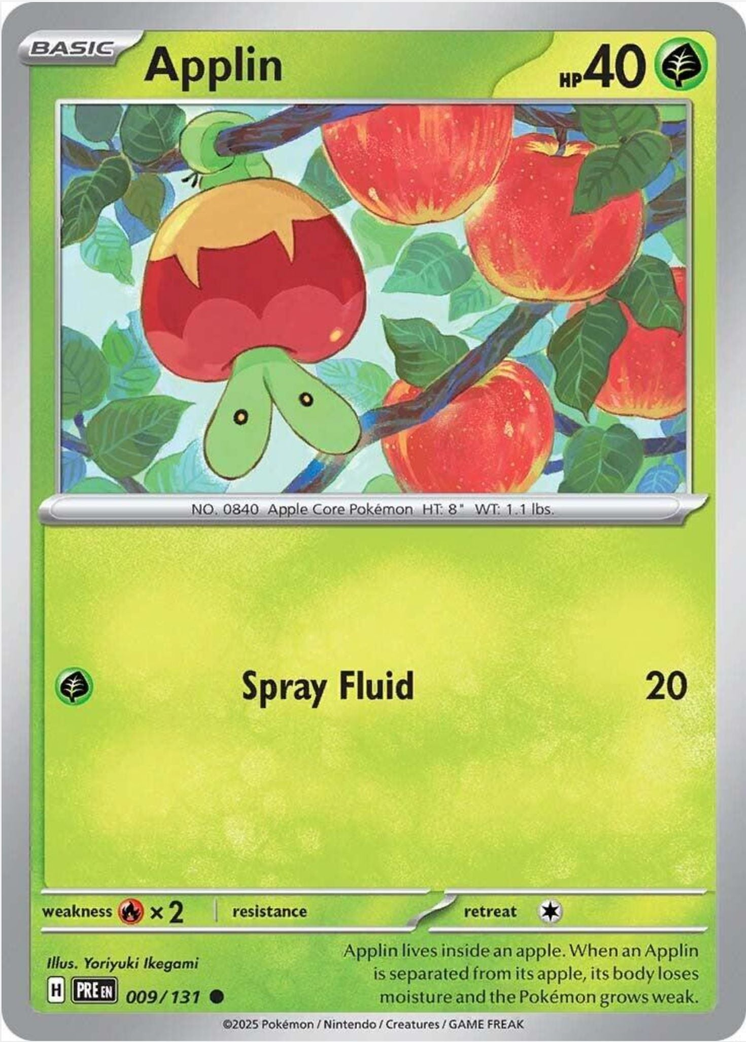 SINGLE POKÉMON CARDS - PRISMATIC EVOLUTIONS COMMON CARDS TRADING CARDS The Vapory Applin Common