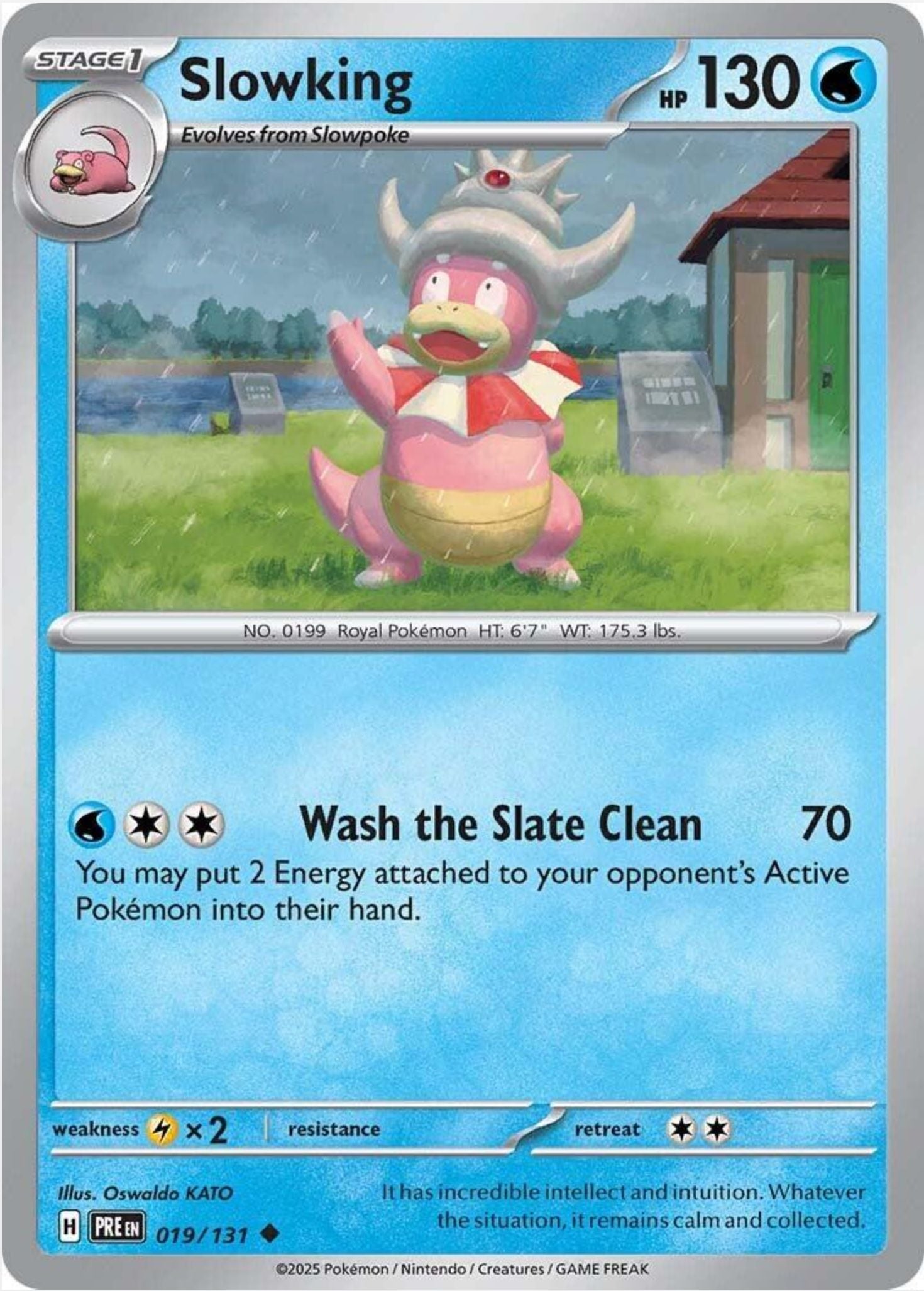 SINGLE POKÉMON CARDS - PRISMATIC EVOLUTIONS COMMON CARDS TRADING CARDS The Vapory Slowking Common