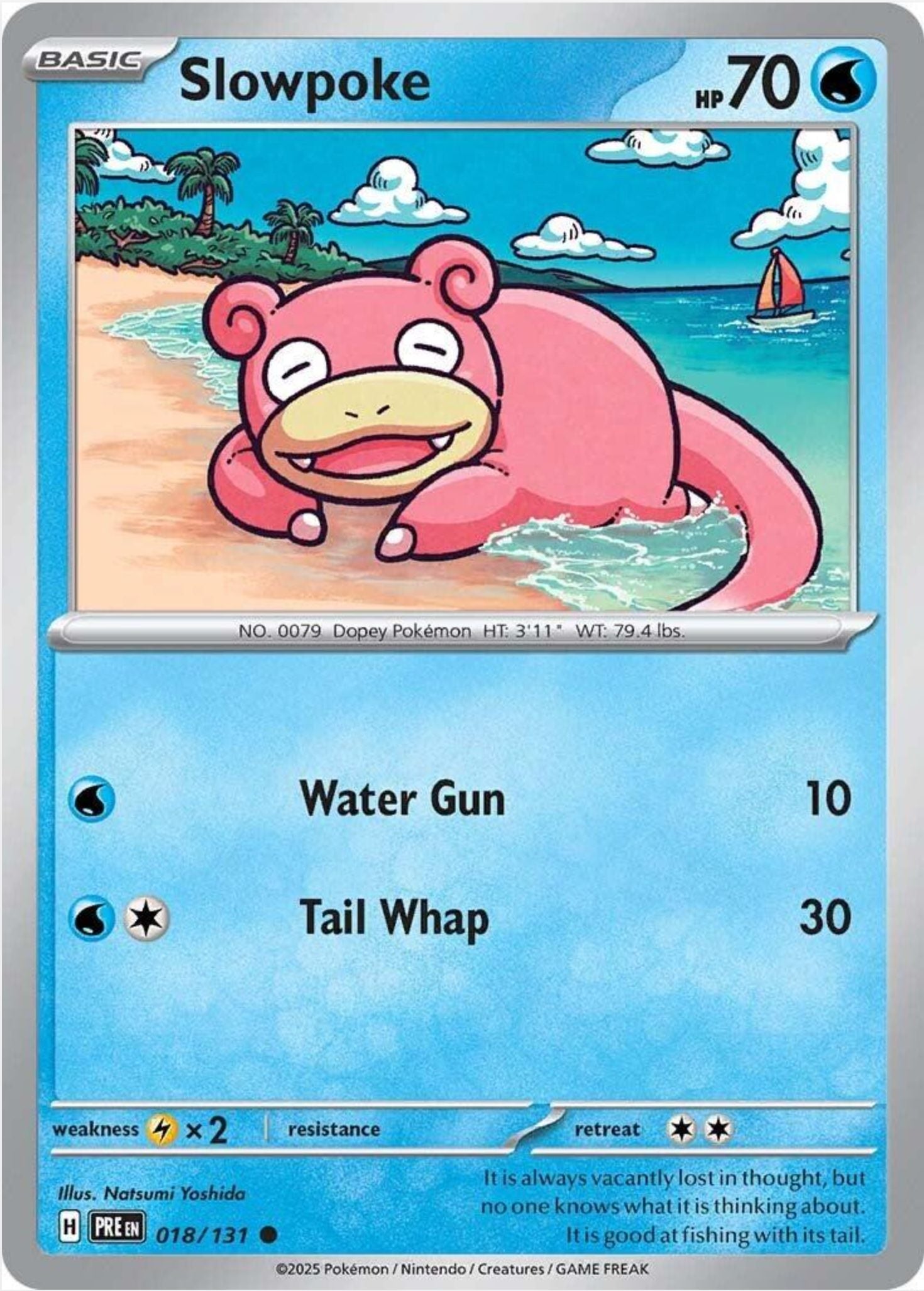 SINGLE POKÉMON CARDS - PRISMATIC EVOLUTIONS COMMON CARDS TRADING CARDS The Vapory Slowpoke Common