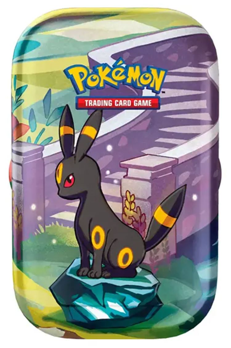 POKÉMON PRISMATIC EVOLUTIONS MINI TINS POKEMON COLLECTABLES The Vapory Umbreon
