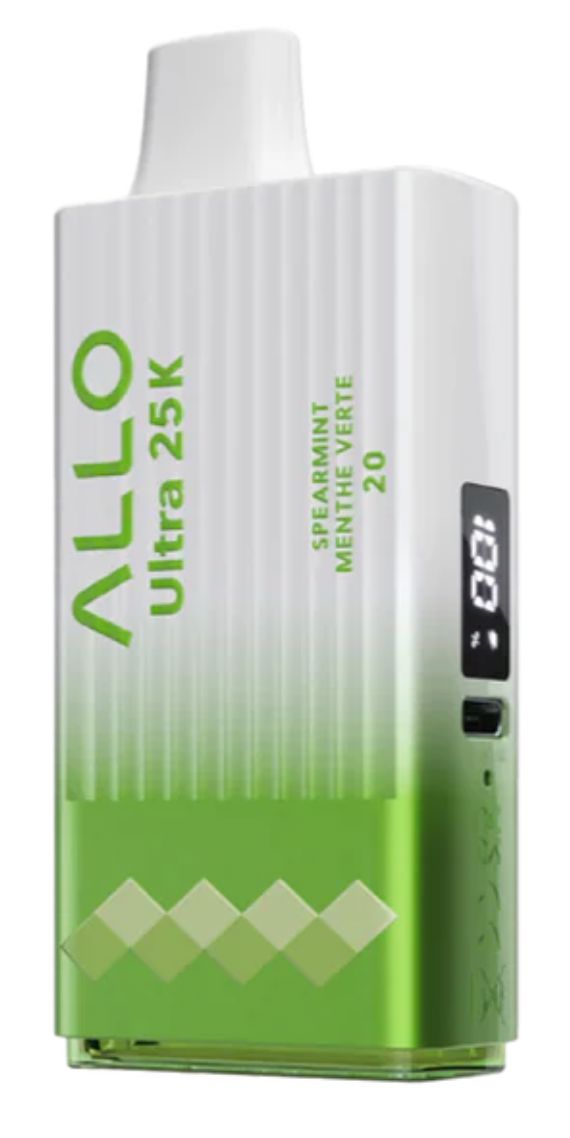 ALLO - 25K DISPOSABLE VAPE DISPOSABLES Smoke Arsenal Icy Spearmint (EX)