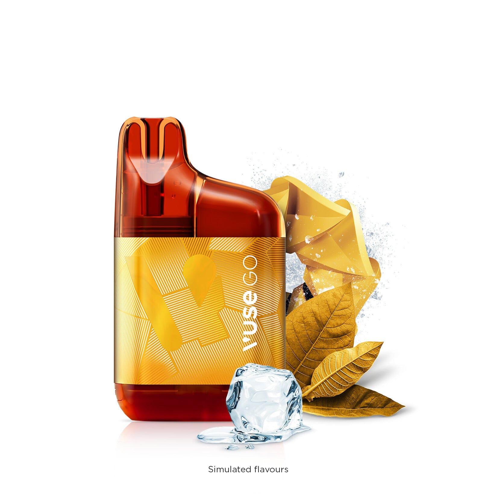 VUSE GO 1K DISPOSABLE VAPES DISPOSABLES VUSE Golden Tobacco Ice 20mg/mL (EXCISE)