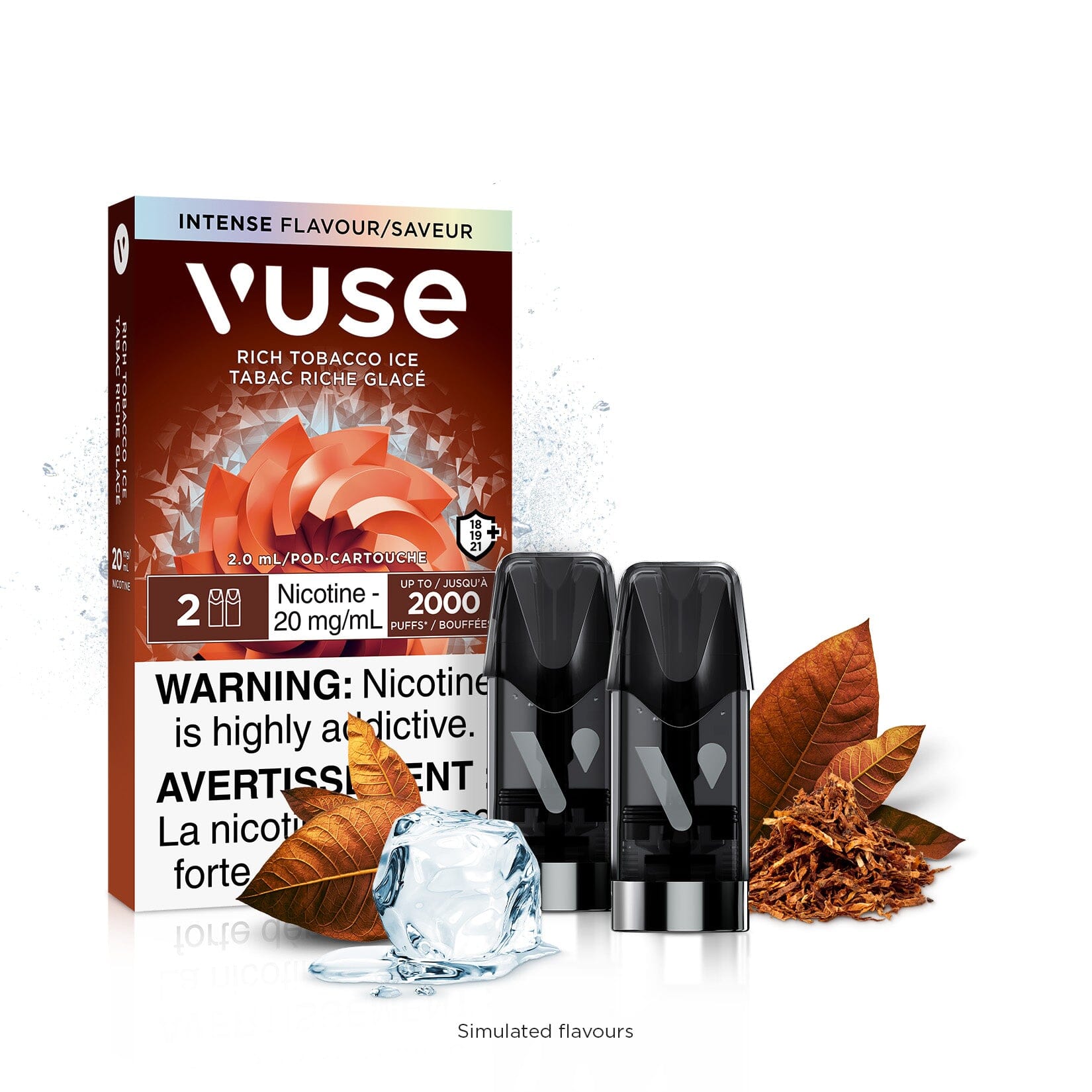 VUSE EPOD PRE-FILLED PODS VUSE Rich Tobacco Ice 1.8% (20mg/mL) Balance (Excise)