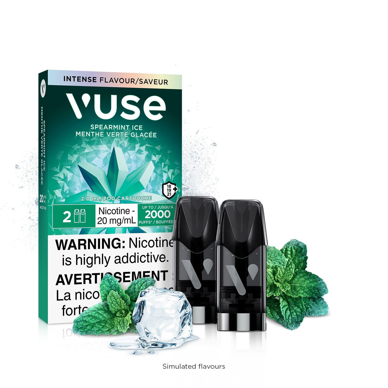 VUSE EPOD PRE-FILLED PODS VUSE Spearmint Ice 1.8% (20mg/mL) Balance (Excise)