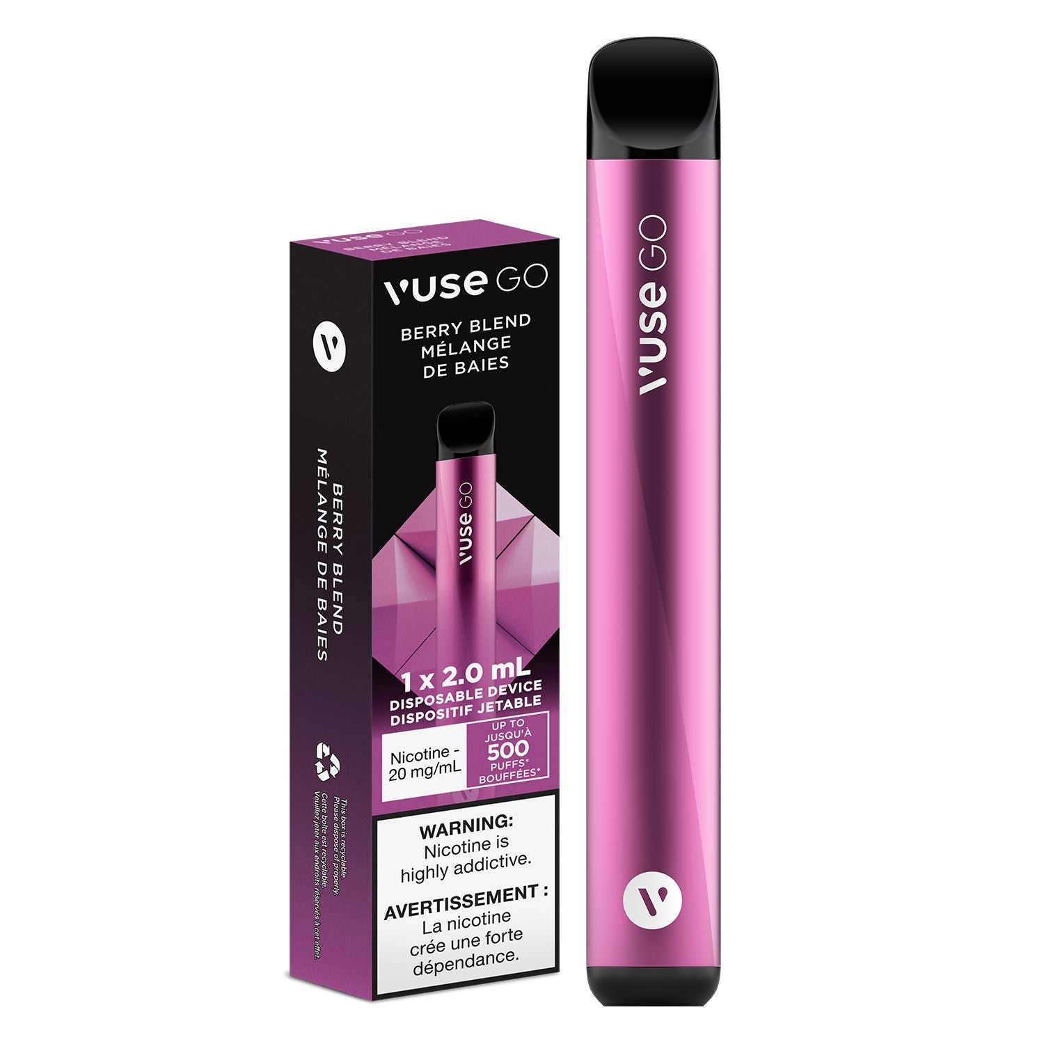 VUSE GO DISPOSABLE VAPES DISPOSABLES VUSE Berry Blend 20mg/mL (EXCISE)