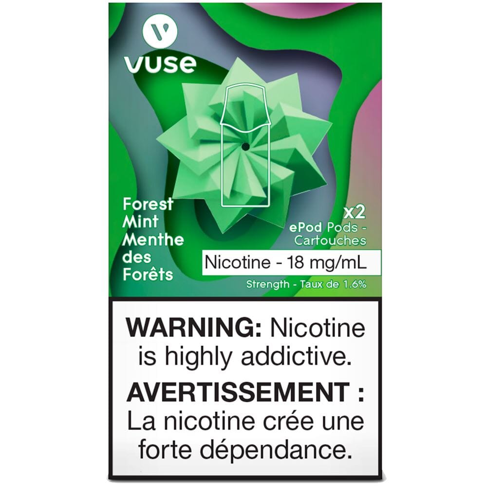 VUSE EPOD PRE-FILLED PODS VUSE Forest Mint 1.6% (18mg/mL) Balance (Excise)