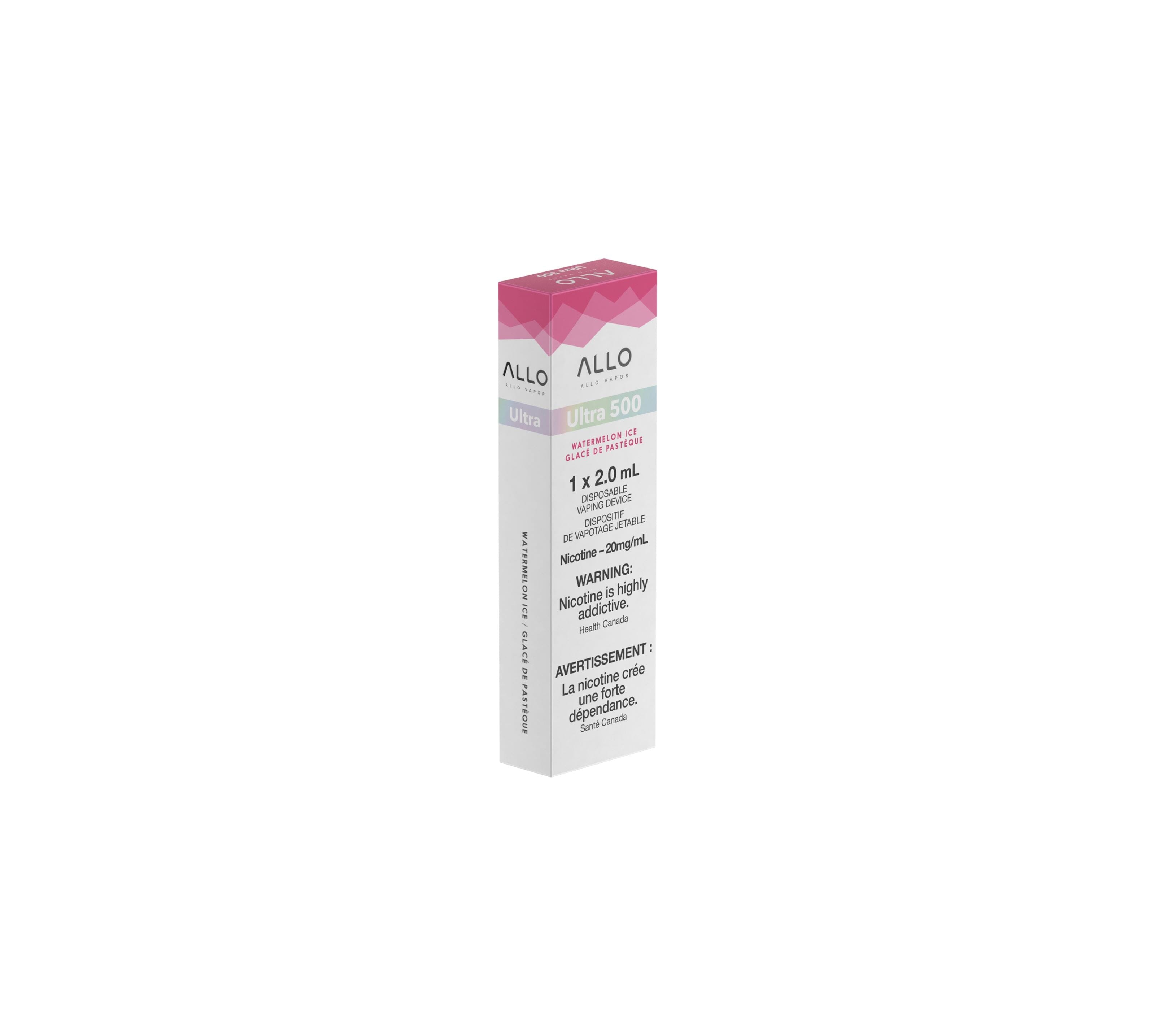 ALLO ULTRA 500 DISPOSABLE VAPE (2ML) DISPOSABLES Pacific Smoke E-Liquids Watermelon Ice 20MG (EXCISE)