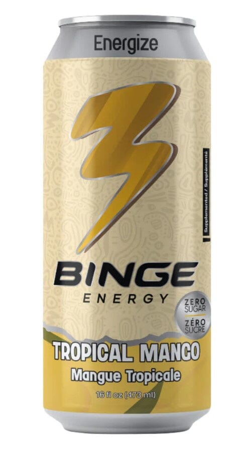 BINGE ENERGY Food, Beverages & Tobacco Great West Beverage Corp. Tropical Mango