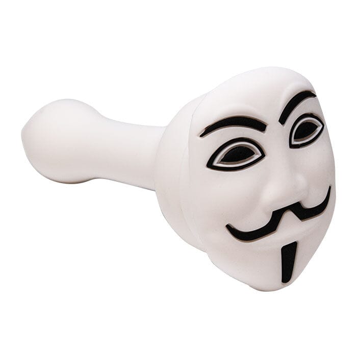 SMOKING PIPES Herbal SMOKE TOKES Vendetta Silicone White Hand Pipe 4.5 Inches