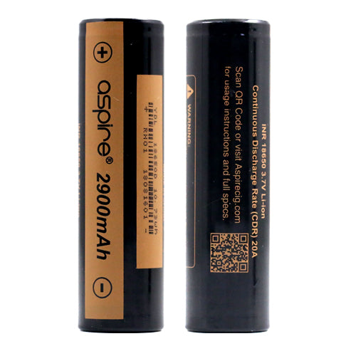 ASPIRE 18650 BATTERY 2900mAh ACCESSORIES Pacific Smoke
