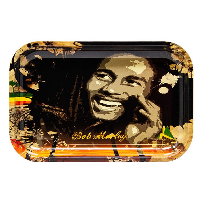 ROLLING TRAY Herbal SMOKE TOKES Bob Marley