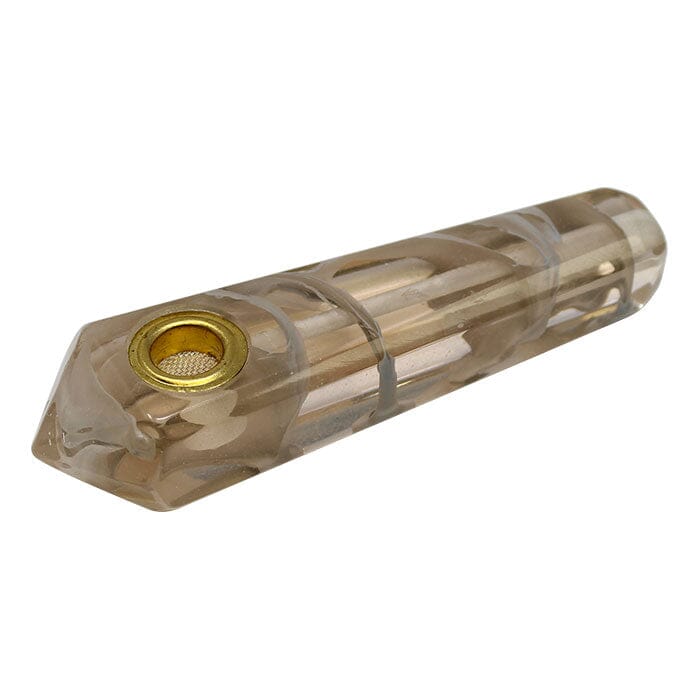 SMOKING PIPES Herbal SMOKE TOKES Tan Marble Effect Smoking Stone Pipe 3 Inches