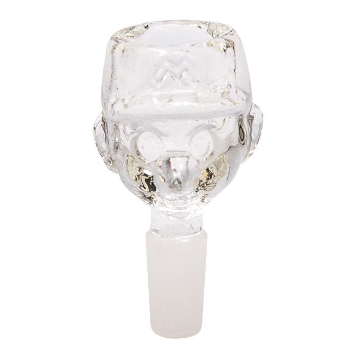 BONG BOWL Herbal SMOKE TOKES Clear Glass M Bowl 14mm