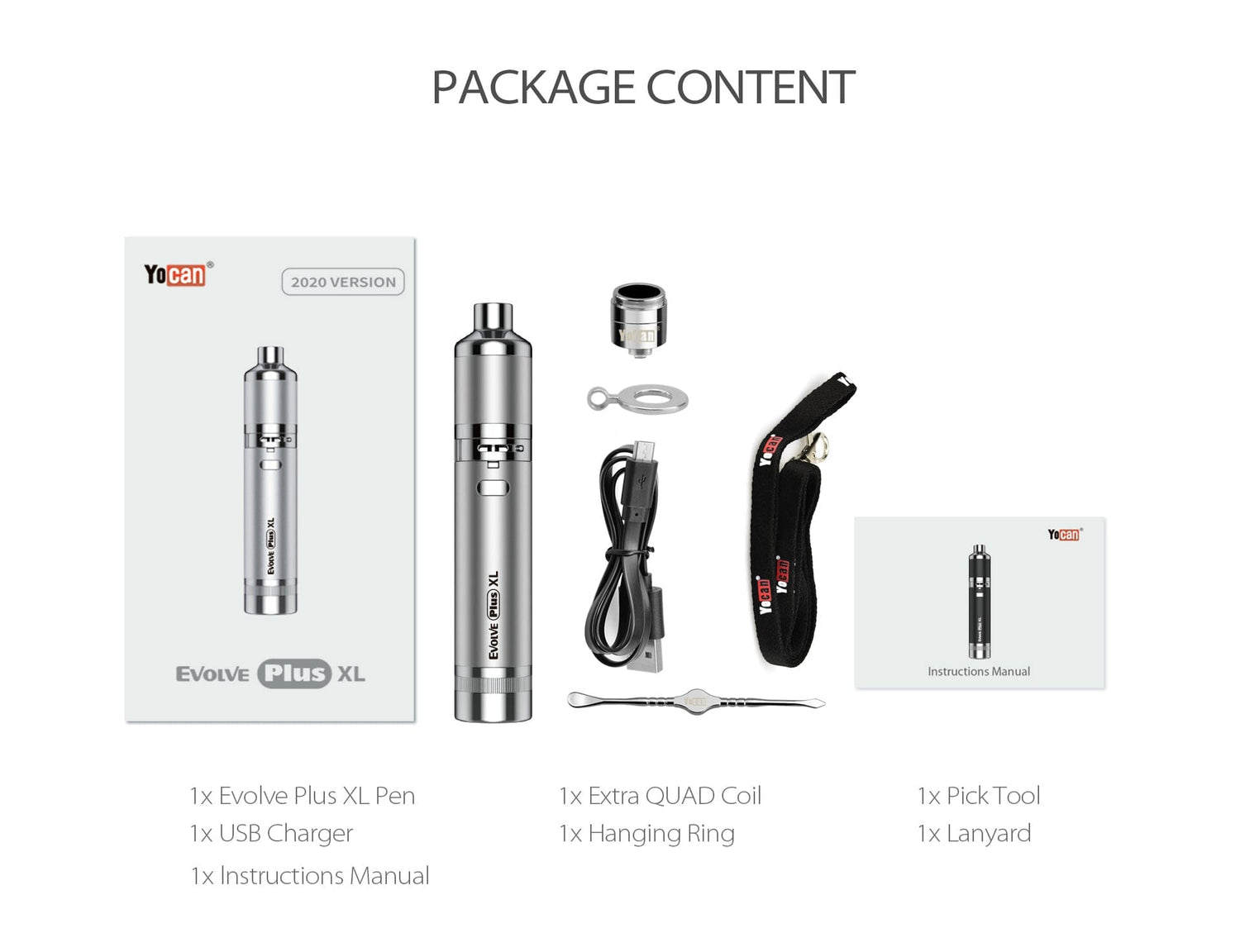 YOCAN - EVOLVE PLUS XL WAX STARTER KIT Herbal Pacific Smoke