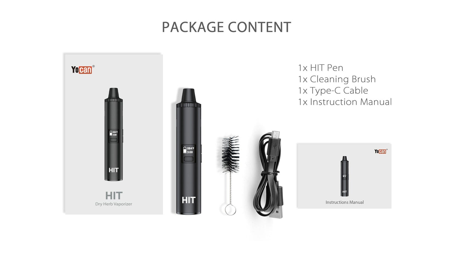 YOCAN - HIT DRY HERB VAPORIZER KIT Herbal Pacific Smoke