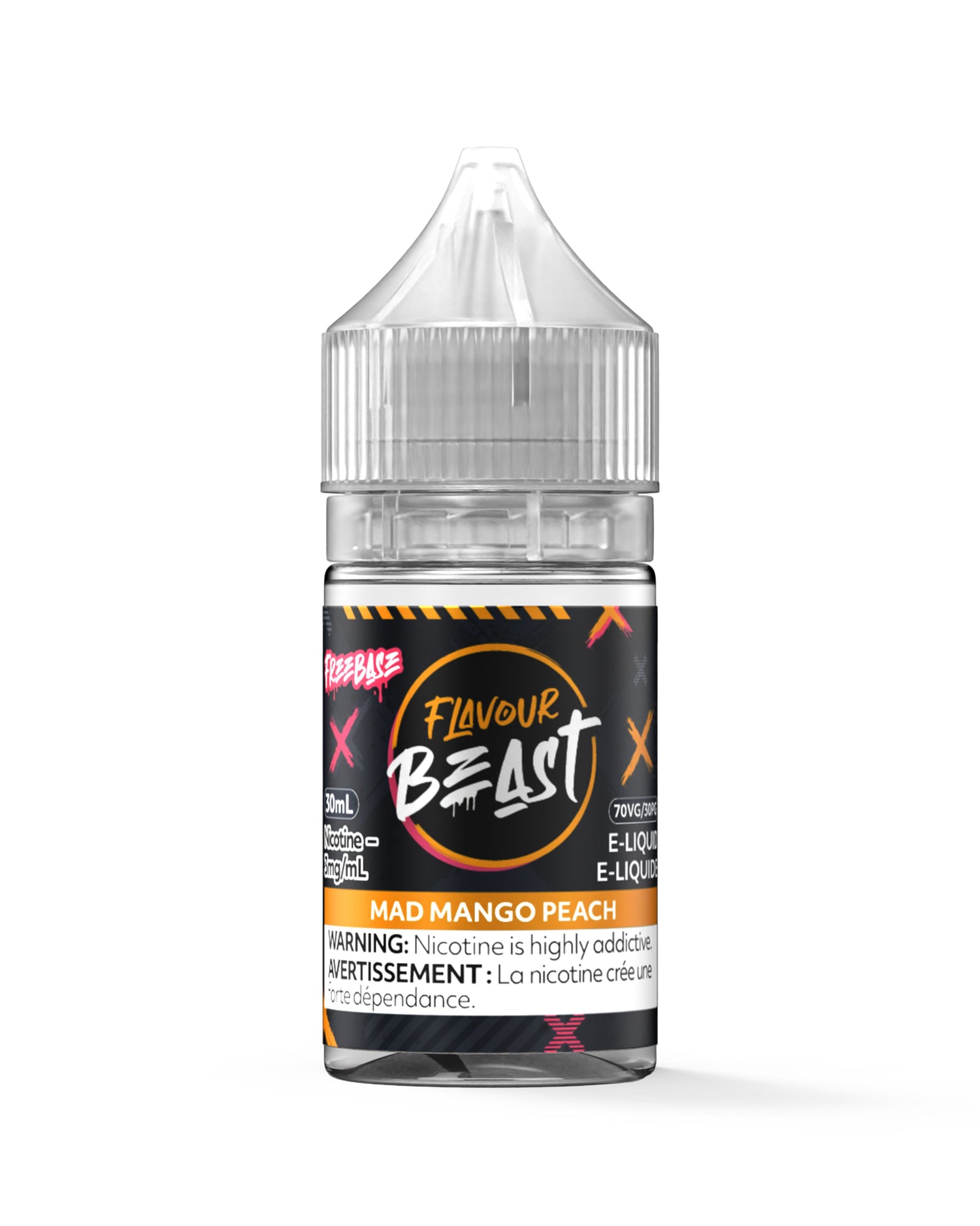 FLAVOUR BEAST E-LIQUID REGULAR E-LIQUID Pacific Smoke E-Liquids Regular Mad Mango Peach 3mg (REGULAR) (EXCISE)