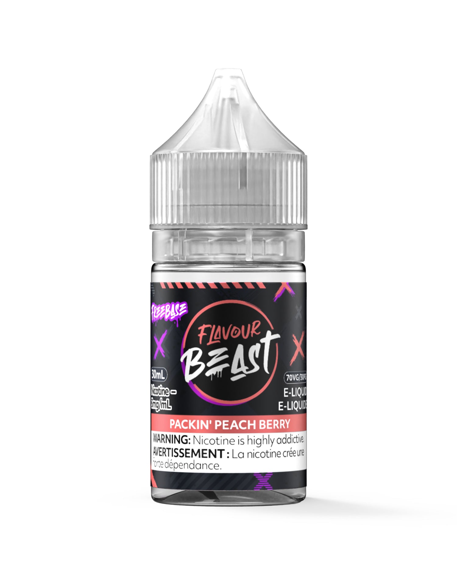 FLAVOUR BEAST E-LIQUID REGULAR E-LIQUID Pacific Smoke E-Liquids Regular Packin’ Peach Berry 3mg (REGULAR) (EXCISE)