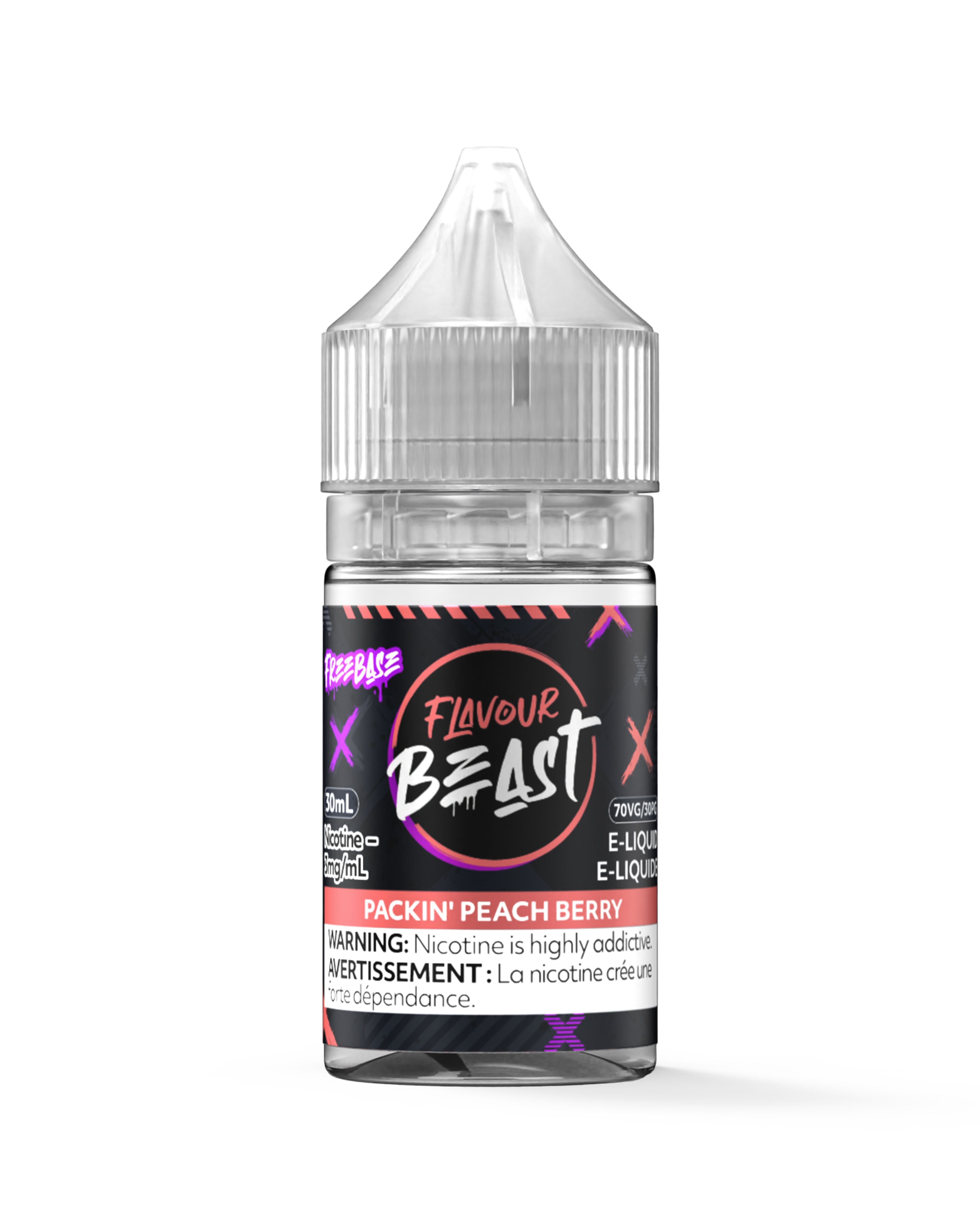 FLAVOUR BEAST E-LIQUID REGULAR E-LIQUID Pacific Smoke E-Liquids Regular Packin’ Peach Berry 3mg (REGULAR) (EXCISE)