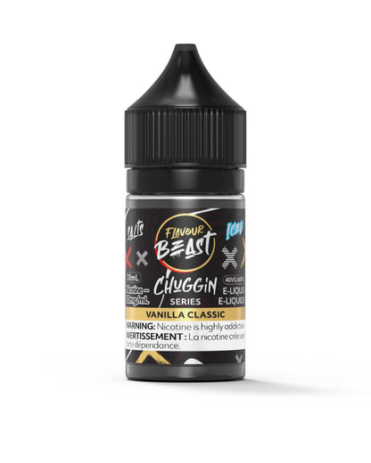FLAVOUR BEAST E-LIQUID SALT E-LIQUID Pacific Smoke E-Liquids Chuggin Vanilla Classic Iced 20mg (SALT) (EXCISE)