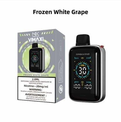 MASKKING VIMAXI Rechargeable Disposable Vape Device DISPOSABLES Atlantic Distributions Frozen White Grape (EX) 