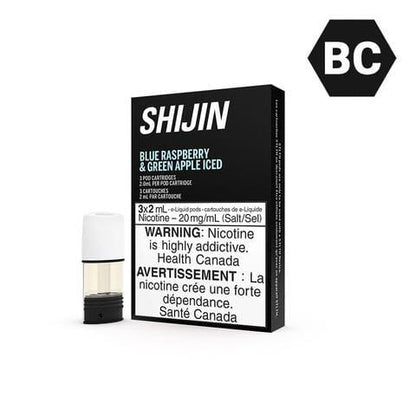 STLTH PODS PRE-FILLED PODS Valor Distribution STLTH Shijin - Blue Raspberry &amp; Green Apple Iced 20MG (EXCISE) 