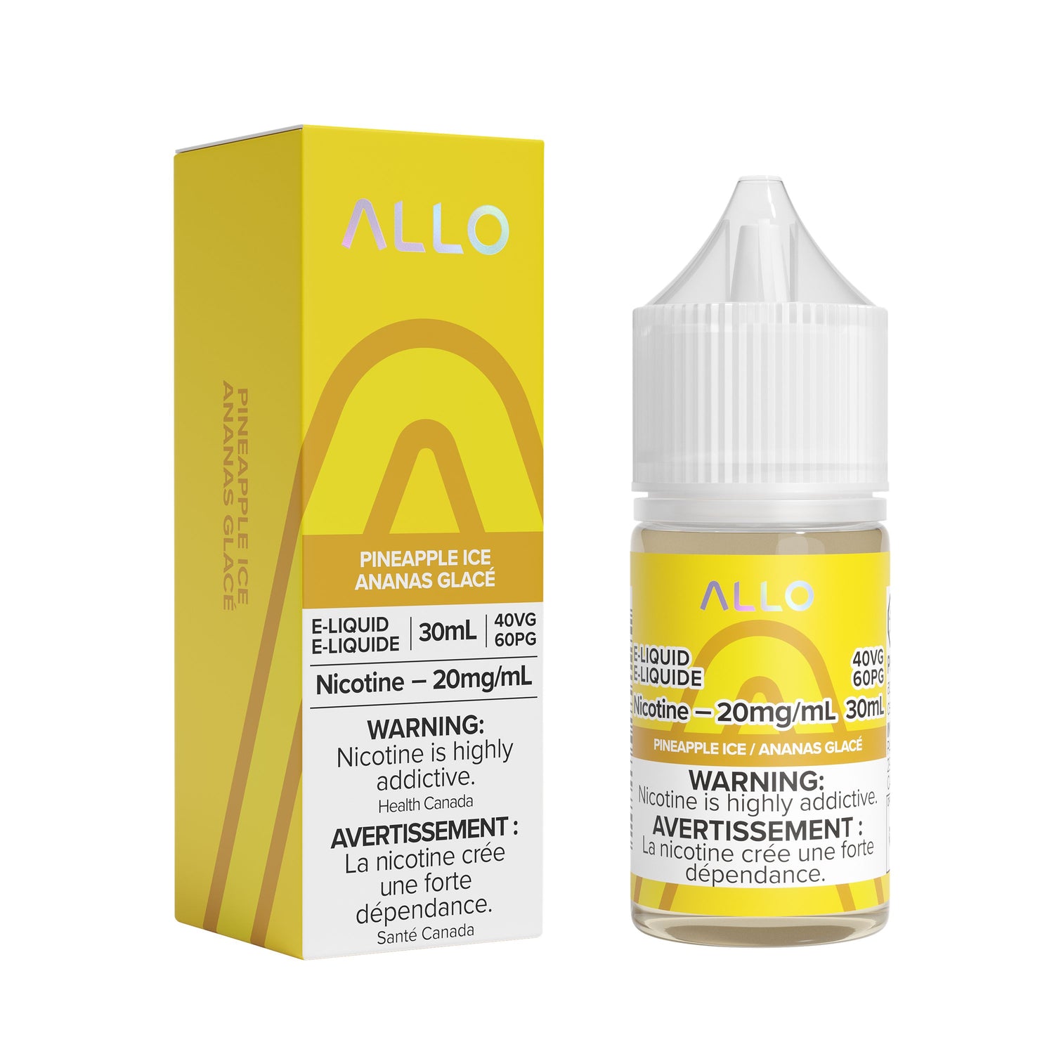 ALLO E-LIQUID E-LIQUID Pacific Smoke E-Liquids Pineapple Ice 20mg (SALT) (EXCISE) 