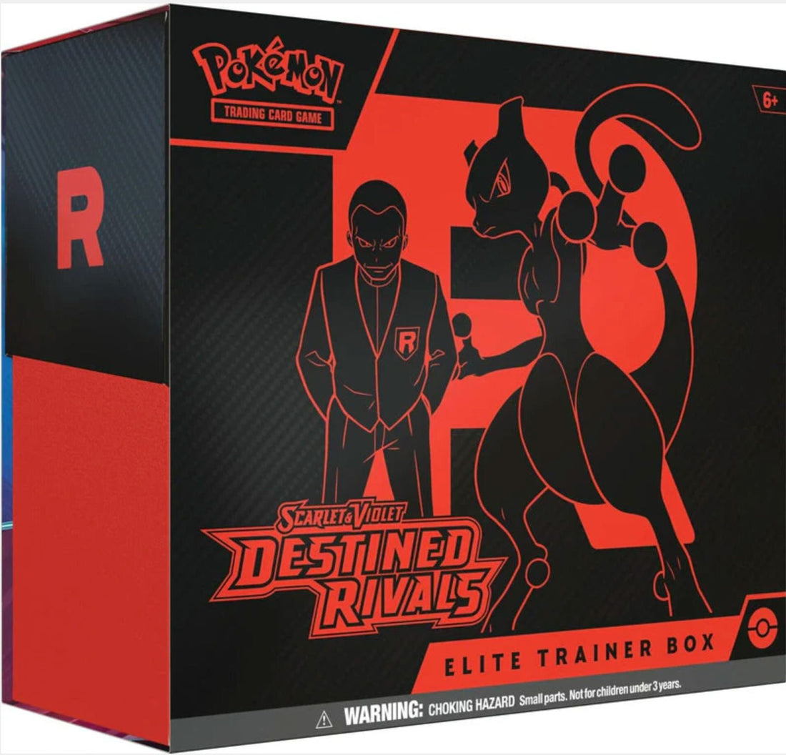 POKEMON SCARLET &amp; VIOLET DESTINED RIVALS ELITE TRAINER BOX TRADING CARDS The Vapory 