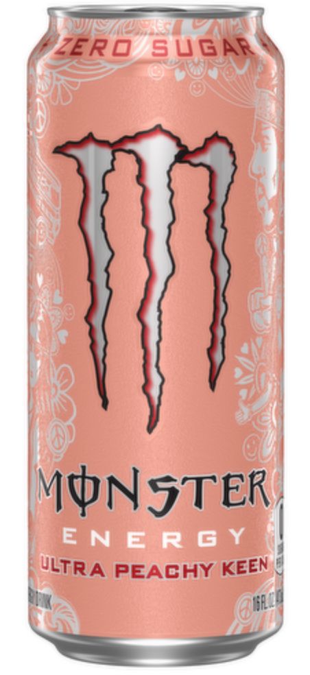 MONSTER ENERGY DRINKS ZERO SUGAR SNACKS The Vapory Ultra Peachy Keen 