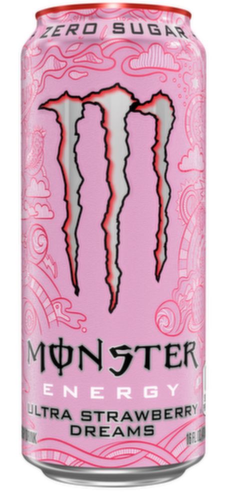 MONSTER ENERGY DRINKS ZERO SUGAR SNACKS The Vapory Ultra Strawberry Dreams 