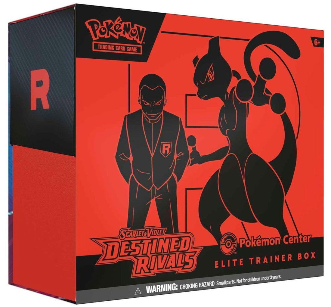 POKEMON SCARLET &amp; VIOLET DESTINED RIVALS POKEMON CENTER ELITE TRAINER BOX TRADING CARDS The Vapory 