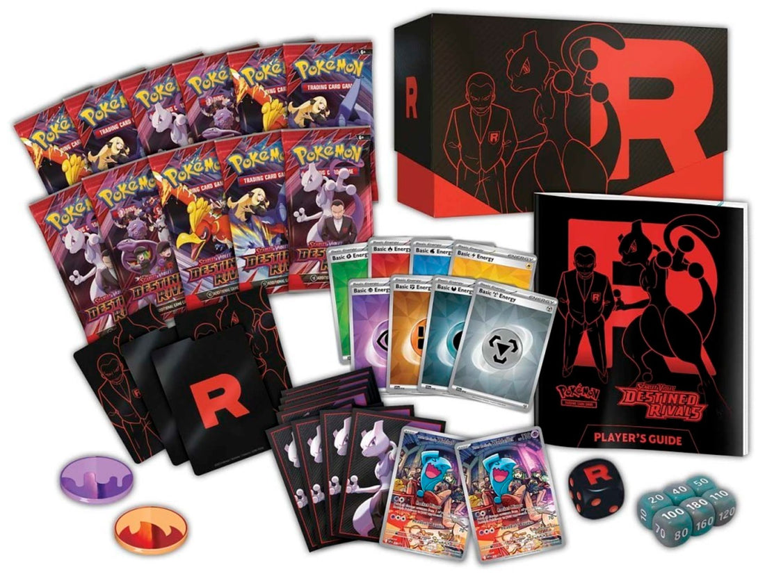 POKEMON SCARLET &amp; VIOLET DESTINED RIVALS POKEMON CENTER ELITE TRAINER BOX TRADING CARDS The Vapory 