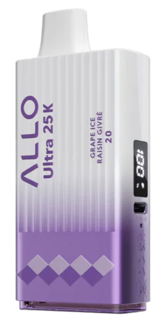 ALLO - 25K DISPOSABLE VAPE DISPOSABLES Smoke Arsenal Icy Grape Ice (EX) 