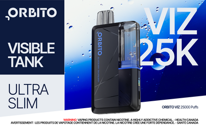 ORBITO VIZ 25K Rechargeable Disposable Vape Device