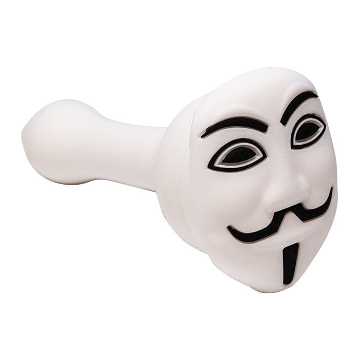 SMOKING PIPES Herbal SMOKE TOKES Vendetta Silicone White Hand Pipe 4.5 Inches 