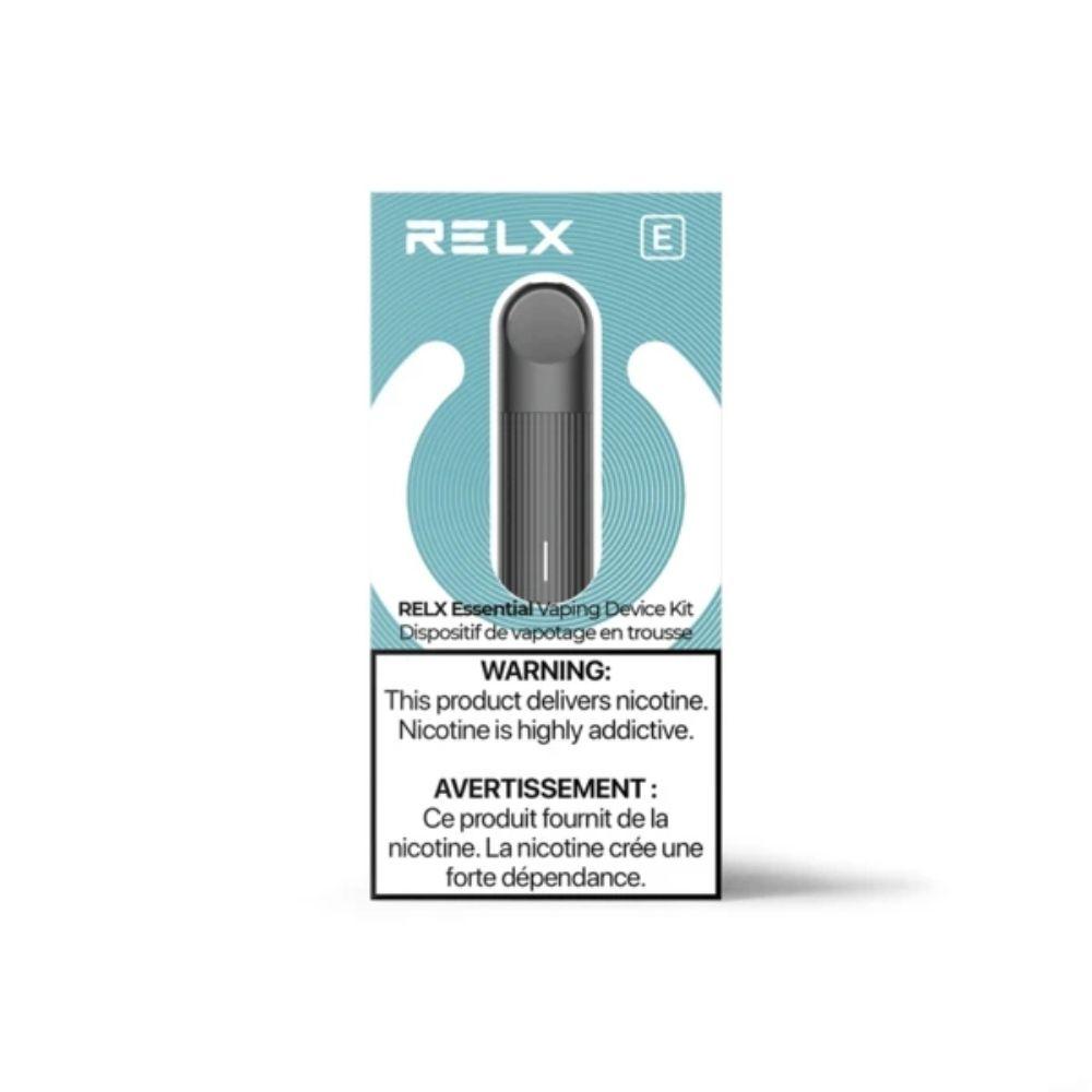 RELX ESSENTIAL DEVICE KIT POD DEVICE KNG Trading BLACK