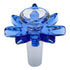 BONG BOWL Herbal SMOKE TOKES Blue Glass Marijuana Bowl 14mm 