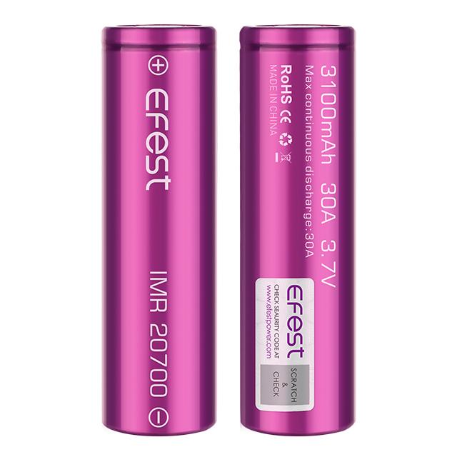 EFEST 20700 3000MAH 30A IMR BATTERY ACCESSORIES Pacific Smoke 