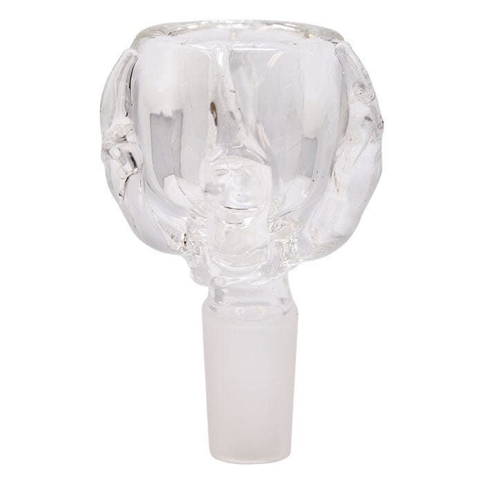 BONG BOWL Herbal SMOKE TOKES Clear Glass Bowl Hold In Paw 14mm 