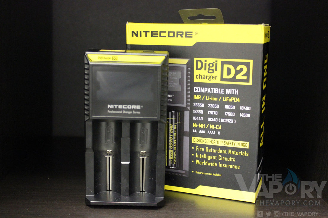 NITECORE D2 SERIES 2 SLOT CHARGER ACCESSORIES Pacific Smoke Nitecore D2 - 2 Slot 