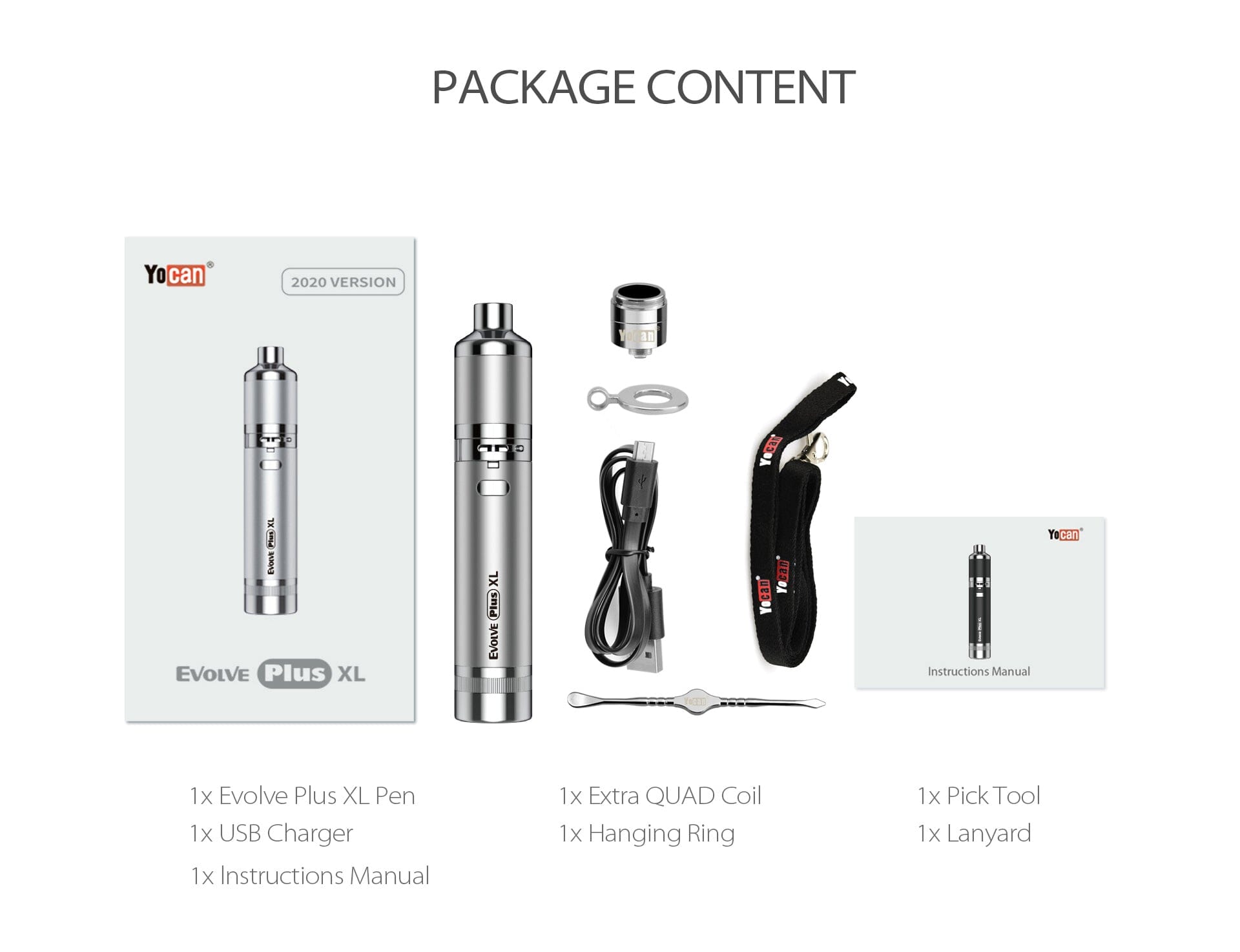 YOCAN - EVOLVE PLUS XL WAX STARTER KIT Herbal Pacific Smoke 